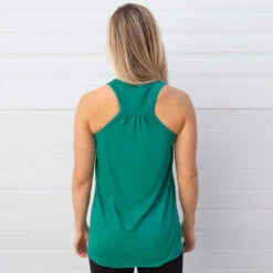 Hockey Flowy Racerback Tank Top - Pucky Charms 8 Hockey Flowy Racerback Tank Top - Pucky Charms -Sport Gift Store CTS GREEN FLOWY BACK