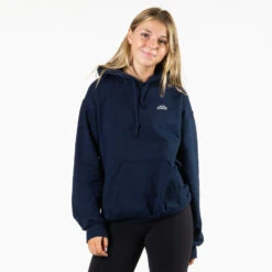 Pickleball Hooded Sweatshirt - Kind Of A Big Dill (Back Design) -Sport Gift Store CTS LOGO NAVY FEMALE 3