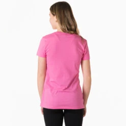 Soccer Women's Everyday Tee - Spot The Soccer Dog -Sport Gift Store EVERYDAY HOTPINK BACK 1