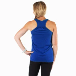Pickleball Flowy Racerback Tank Top - Eat. Sleep. Pickleball -Sport Gift Store GFAR BLUE FLOWY BACK 2