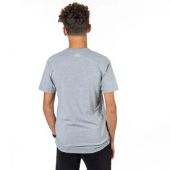 Guys Lacrosse Short Sleeve T-Shirt - Giddy-Up -Sport Gift Store GRAY BACK BOYS BLANK 2