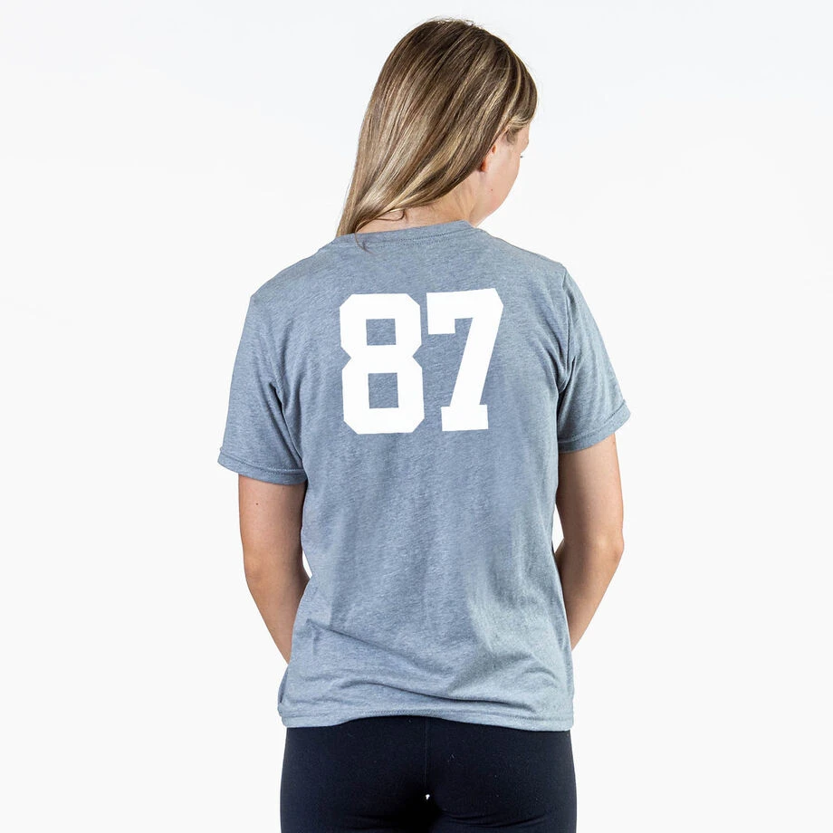 Softball Short Sleeve T-Shirt - Pitch Please 5 Softball Short Sleeve T-Shirt - Pitch Please - Image 3