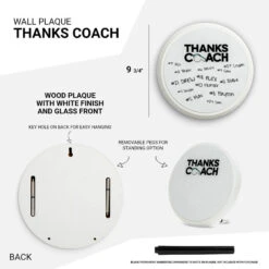 Wall Plaque - Thanks Coach 10 Wall Plaque - Thanks Coach -Sport Gift Store GS 12375 DETAILS