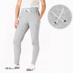 Hockey Embroidered Jogger - Hockey Sticks