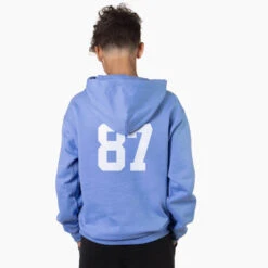 Hockey Hooded Sweatshirt - Hockey Crossed Sticks Logo 14 Hockey Hooded Sweatshirt - Hockey Crossed Sticks Logo -Sport Gift Store HOODED SWEATSHIRT CAROLINA BACK BOYS NUMBER
