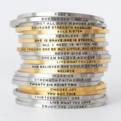 InspireME Cuff Bracelet - Not All Who Wander Are Lost -Sport Gift Store InspireMe group