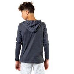 Soccer Lightweight Hoodie - USA Patriotic -Sport Gift Store LIGHTWEIGHT HOODIE GRAY BOYS BACK 5