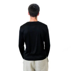 Wrestling Long Sleeve Performance Tee - Eat. Sleep. Wrestle. -Sport Gift Store LSTECH M BLACK BACK 2