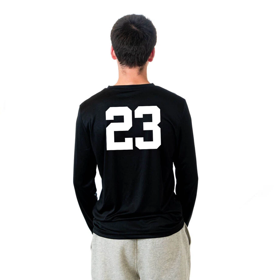 Soccer Long Sleeve Performance Tee - 100% Of The Shots 6 Soccer Long Sleeve Performance Tee - 100% Of The Shots - Image 4