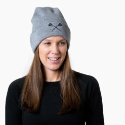 Lacrosse Embroidered Beanie - Lacrosse Sticks -Sport Gift Store LX 12421 model1