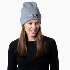 Lacrosse Embroidered Beanie - Lacrosse Dog -Sport Gift Store LX 12424 model1
