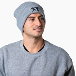 Lacrosse Embroidered Beanie - Lacrosse Dog -Sport Gift Store LX 12424 model2