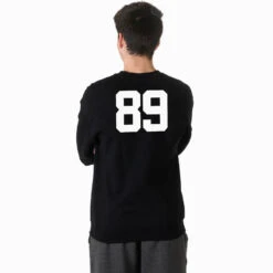 Basketball Crewneck Sweatshirt - Eat Sleep Basketball -Sport Gift Store Male Crewneck Back Black Number