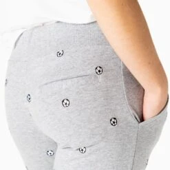 Soccer Embroidered Jogger - Soccer Ball Black/White -Sport Gift Store SC 03652 Model 5