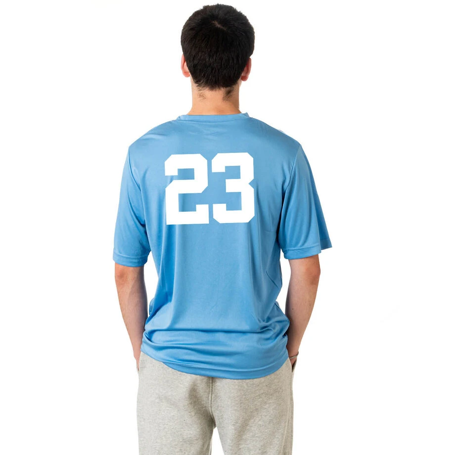 Guys Lacrosse Short Sleeve Performance Tee - Yeti 5 Guys Lacrosse Short Sleeve Performance Tee - Yeti - Image 3