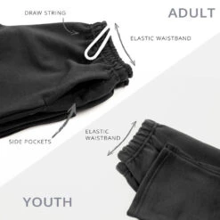 Softball Fleece Sweatpants - Softball -Sport Gift Store SWEATPANTS BLACK DETAILS 8