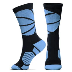 Basketball Woven Mid-Calf Sock Set - Block -Sport Gift Store bk 01092 2