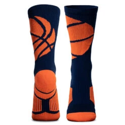 Basketball Woven Mid-Calf Sock Set - Jump Shot -Sport Gift Store bk 01093 2