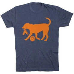 Basketball Tshirt Short Sleeve Baxter The Basketball Dog