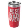 Basketball 20 Oz. Double Insulated Tumbler - Dad -Sport Gift Store bk 01978 RED MAIN