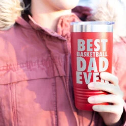 Basketball 20 Oz. Double Insulated Tumbler - Dad -Sport Gift Store bk 01978 RED MODEL