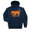 Basketball Hooded Sweatshirt - Basketball Dog 2 Basketball Hooded Sweatshirt - Basketball Dog -Sport Gift Store bk 02043 NAVY