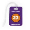 Basketball Bag/Luggage Tag - Basketball Team Ball -Sport Gift Store bk 02083 PURPLE MEDIUM