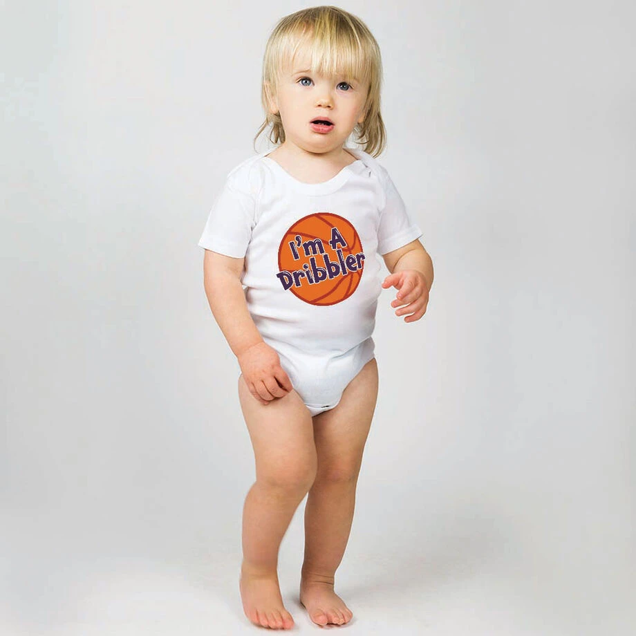 Basketball Baby One-Piece - I'm A Dribbler 4 Basketball Baby One-Piece - I'm A Dribbler - Image 2