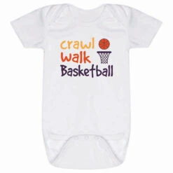 Basketball Baby One-Piece - Crawl Walk Basketball