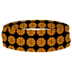 Basketball Multifunctional Headwear - Basketball Pattern RokBAND -Sport Gift Store bk 02205 BLACK RING