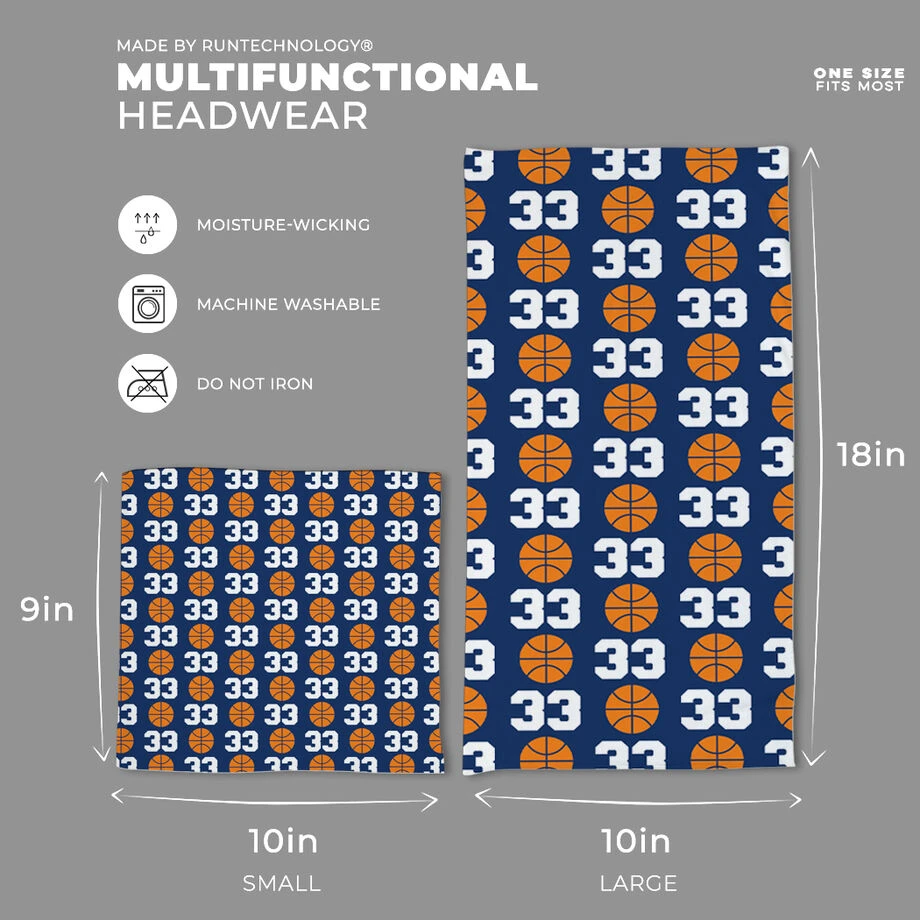 Basketball Multifunctional Headwear - Personalized Team Number Repeat RokBAND 4 Basketball Multifunctional Headwear - Personalized Team Number Repeat RokBAND - Image 2