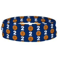 Basketball Multifunctional Headwear - Personalized Team Number Repeat RokBAND 10 Basketball Multifunctional Headwear - Personalized Team Number Repeat RokBAND -Sport Gift Store bk 02206 NAVY RING