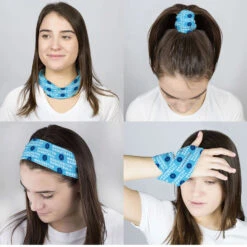 Basketball Multifunctional Headwear - Personalized Team Name Repeat RokBAND -Sport Gift Store bk 02207 CAROLINA FEMALECOMP