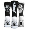 Basketball Woven Mid-Calf Sock Set - Stealth -Sport Gift Store bk 02321