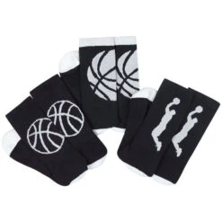 Basketball Woven Mid-Calf Sock Set - Stealth -Sport Gift Store bk 02321 3