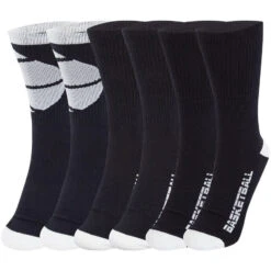 Basketball Woven Mid-Calf Sock Set - Stealth -Sport Gift Store bk 02321 4