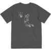 Basketball Short Sleeve Performance Tee - Basketball Player Sketch 2 Basketball Short Sleeve Performance Tee - Basketball Player Sketch -Sport Gift Store bk 02429 GRAPHITE FLAT