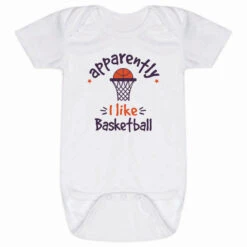Basketball Baby One-Piece - Apparently, I Like Basketball