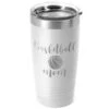 Basketball 20oz. Double Insulated Tumbler - Basketball Mom -Sport Gift Store bk 02480 WHITE MAIN