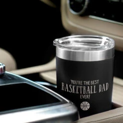 Basketball 20oz. Double Insulated Tumbler - You're The Best Dad Ever 13 Basketball 20oz. Double Insulated Tumbler - You're The Best Dad Ever -Sport Gift Store bk 02483 BLACK CAR