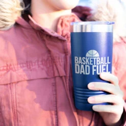 Basketball 20oz. Double Insulated Tumbler - Basketball Dad Fuel -Sport Gift Store bk 02485 ROYAL MODEL
