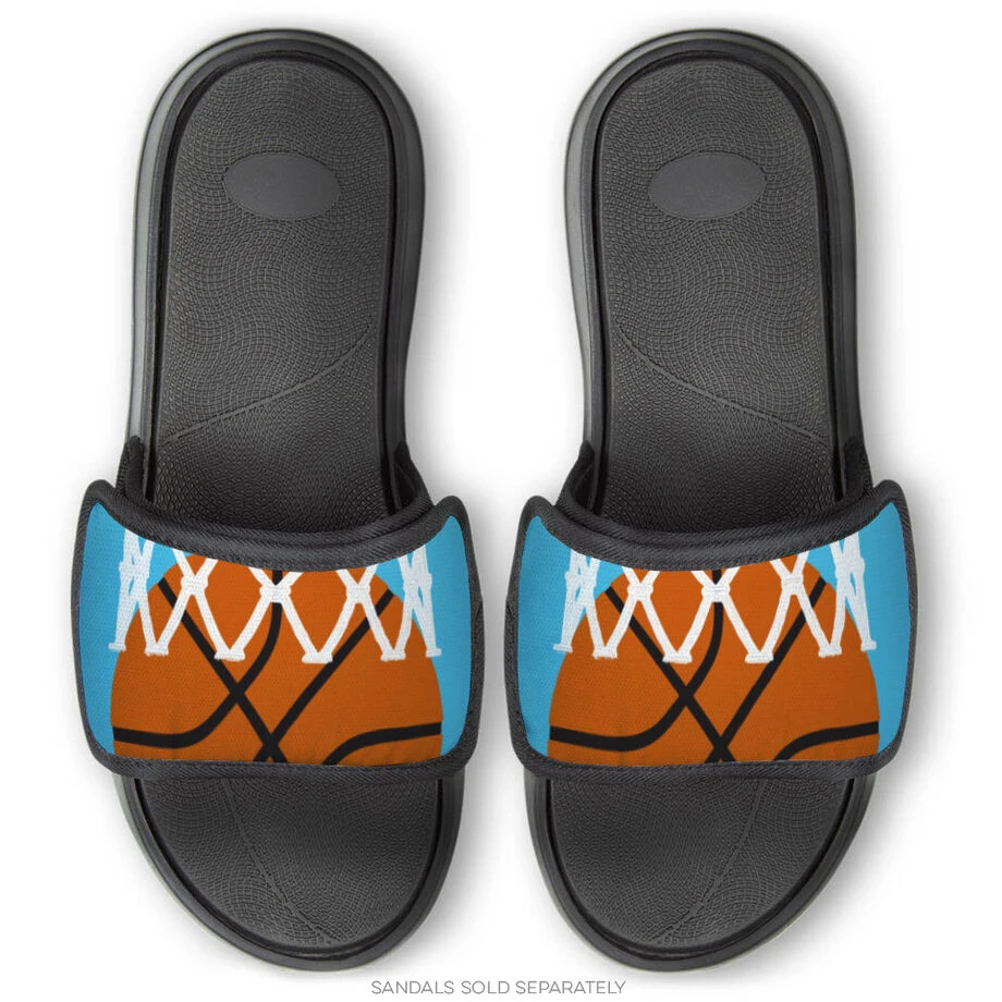 Basketball Repwell® Sandal Straps - Ball In Net 4 Basketball Repwell® Sandal Straps - Ball In Net - Image 2