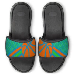 Basketball Repwell® Slide Sandals - Basketball Dots