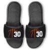 Basketball Repwell® Slide Sandals - Basketball Lines With Number -Sport Gift Store bk 02496 ORANGE MAIN