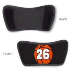 Basketball Repwell® Slide Sandals - Basketball With Number 11 Basketball Repwell® Slide Sandals - Basketball With Number -Sport Gift Store bk 02498 ORANGE DETAIL