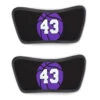 Basketball Repwell® Sandal Straps - Basketball With Number -Sport Gift Store bk 02498 STRAPS PURPLE FLAT