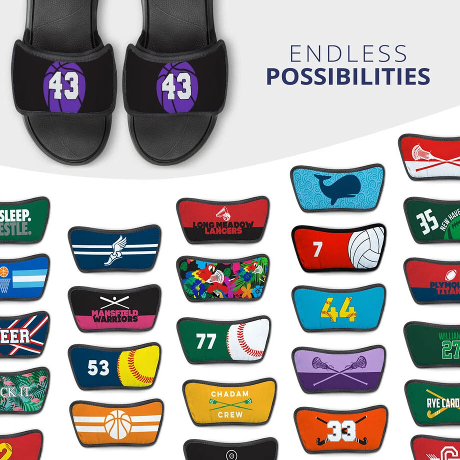 Basketball Repwell® Sandal Straps - Basketball With Number 7 Basketball Repwell® Sandal Straps - Basketball With Number - Image 5