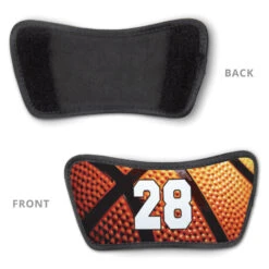 Basketball Repwell® Slide Sandals - Custom Basketball Number -Sport Gift Store bk 02500 DETAIL