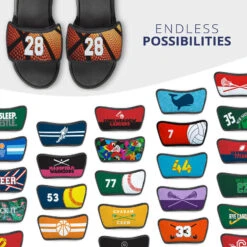Basketball Repwell® Sandal Straps - Custom Basketball Number 11 Basketball Repwell® Sandal Straps - Custom Basketball Number -Sport Gift Store bk 02500 STRAPS MULTI