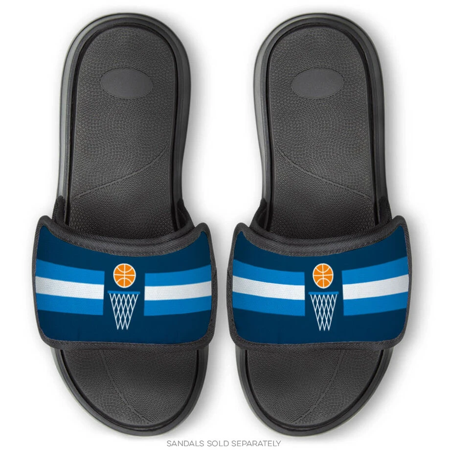 Basketball Repwell® Sandal Straps - Simple Stripe 4 Basketball Repwell® Sandal Straps - Simple Stripe - Image 2